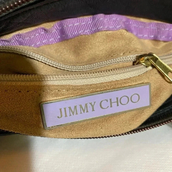 Jimmy Choo black leather hobo handbag - Picture 11 of 12